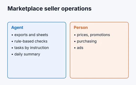 Marketplace seller operations assistant