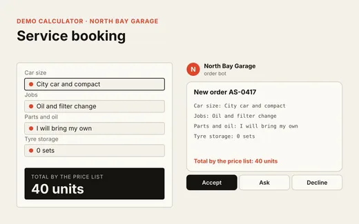 Car service booking