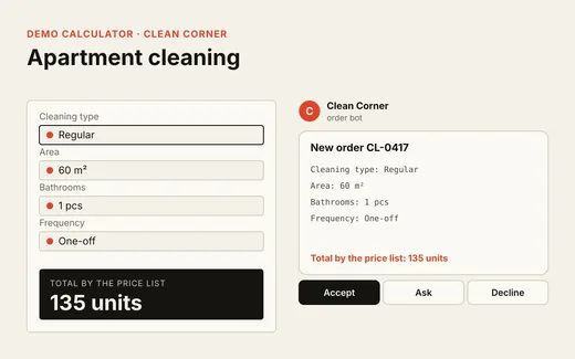 Apartment cleaning service